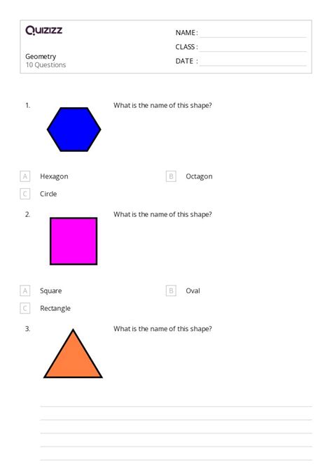 Geometry Worksheets