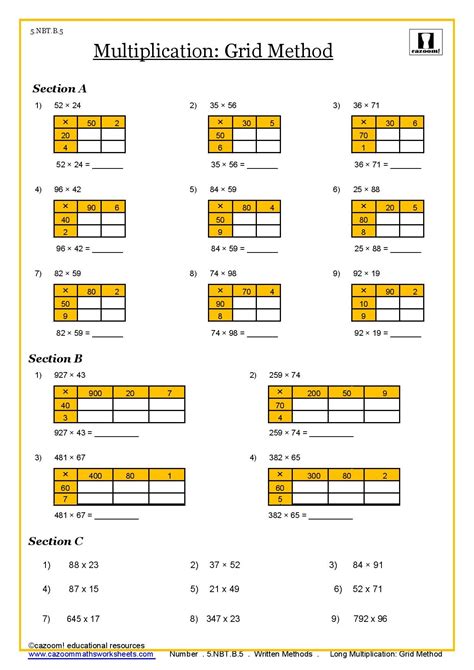 Geometry Worksheets for 5th Grade