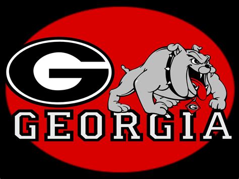 Georgia Bulldog Logo with Background