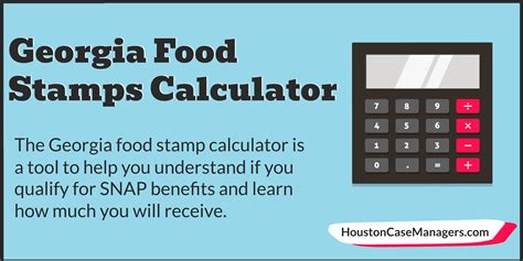 Georgia food stamp benefit calculation