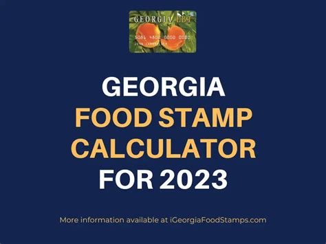 Georgia Food Stamp Contact Information and Support