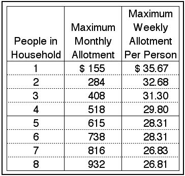 Georgia Food Stamps Benefit Amount