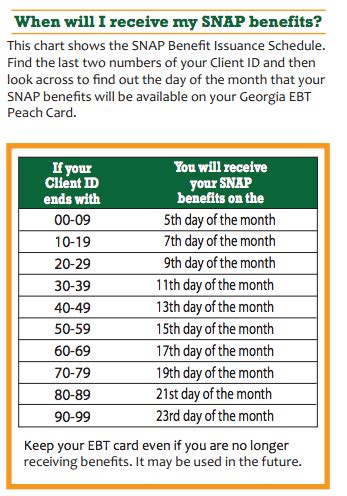 Georgia Food Stamps Benefits