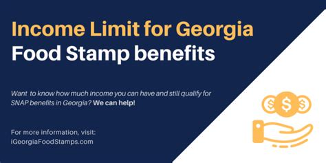 Georgia Food Stamps Net Income Limit