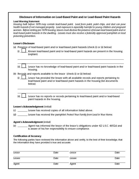 Georgia Lease Disclosure Requirements