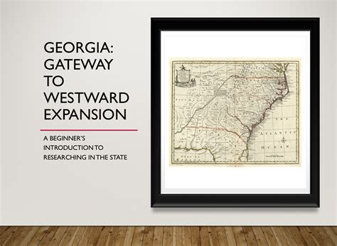 Map of Georgia's westward expansion