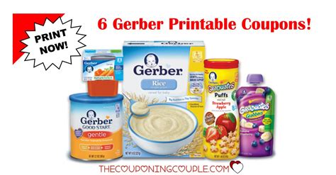 Gerber Baby Food Coupons