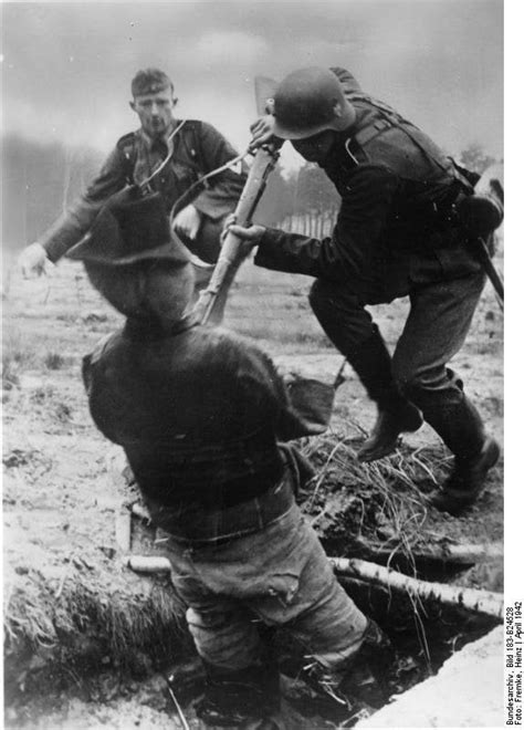 German soldier with bayonet