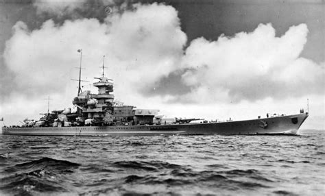 The Bismarck, pride of the German Kriegsmarine