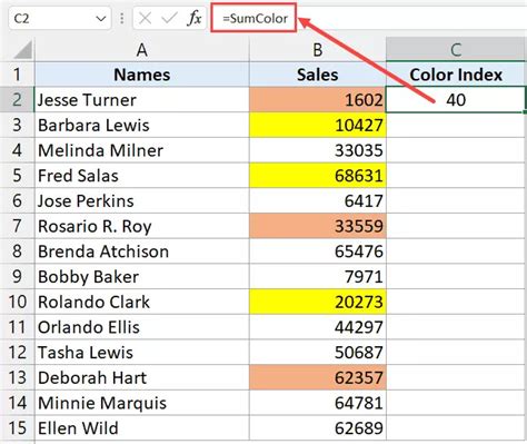 GET.CELL Function in Excel