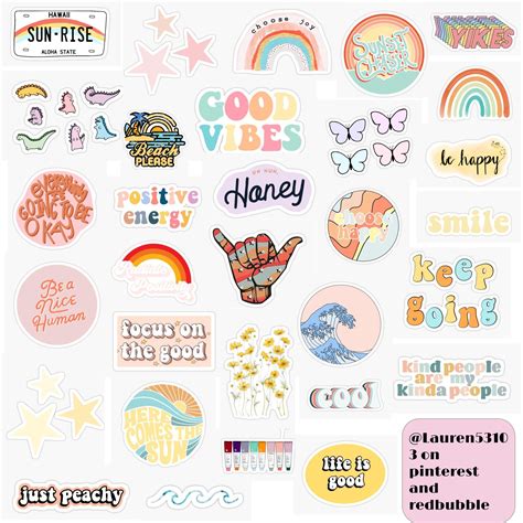 Get Creative with Cute Stickers Printable Aesthetic Designs