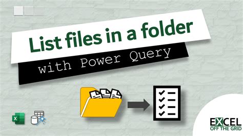 Get Files in Folder Using VBA