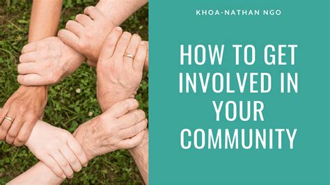 Get Involved in Your Community