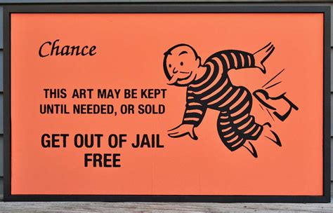 Get Out Of Jail Free Card Clip Art