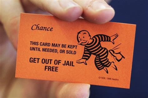 The Get Out of Jail Free card as a cultural phenomenon