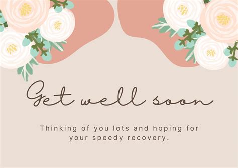 Get well soon card template in Photoshop