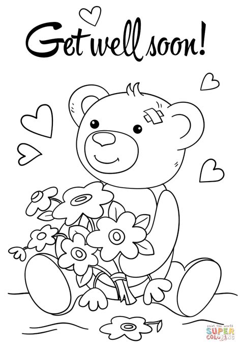 Get Well Soon Coloring Pages For Kids Ideas