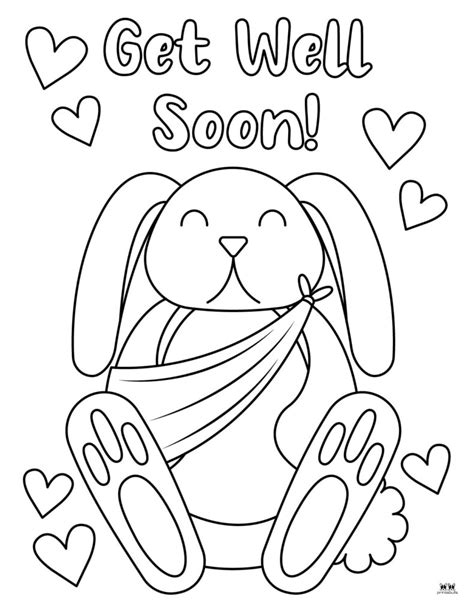 Get Well Soon Coloring Pages For Kids Relaxation