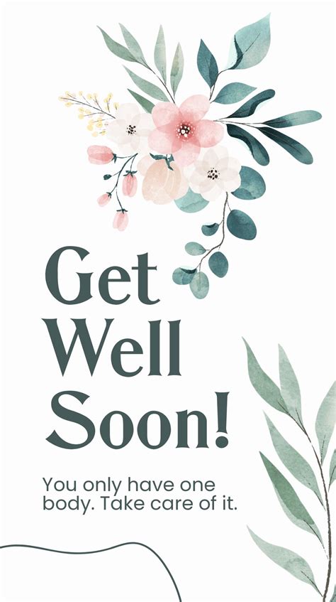 Get well soon template