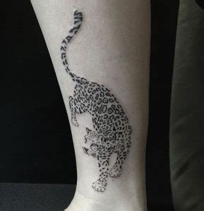 Steps involved in getting a black leopard tattoo