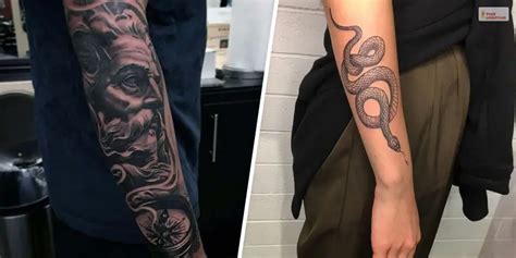 The process of getting a long forearm tattoo