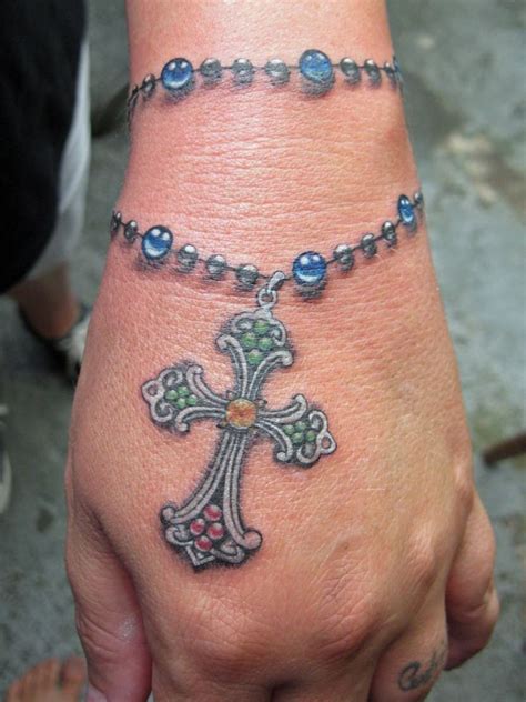 The process of getting a rosary tattoo