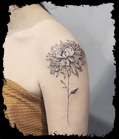 Getting a chrysanthemum flower tattoo