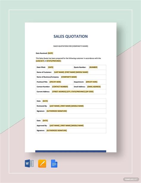 Getting Started with Google Docs Sales Quote Templates