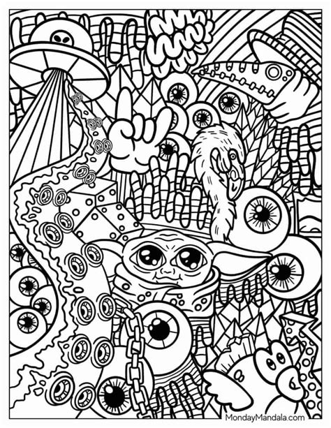 Getting started with trippy coloring pages