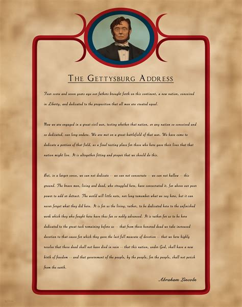 Gettysburg Address Text Image