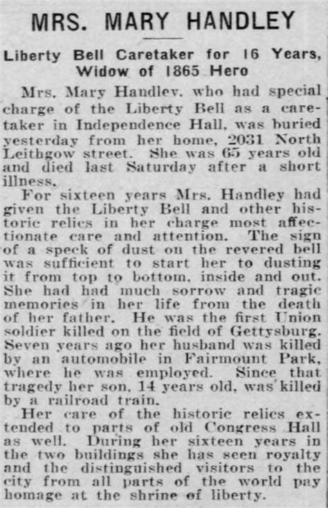 Description of Gettysburg Obituary 1