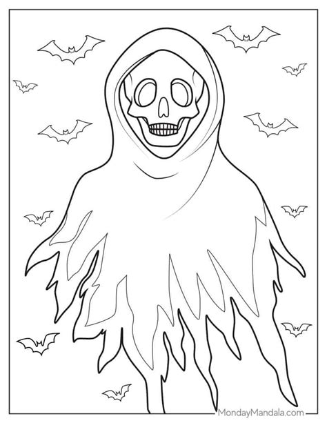 Ghost Coloring Page