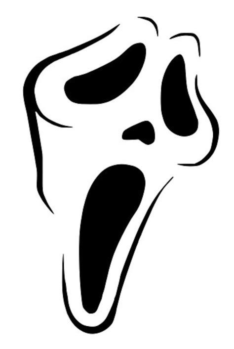 Ghost Face Template Design