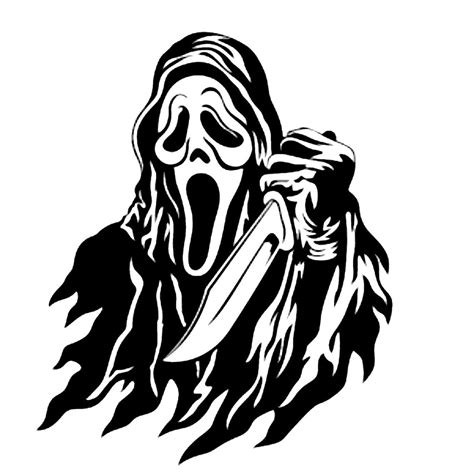 Ghost Face Template Graphic Design