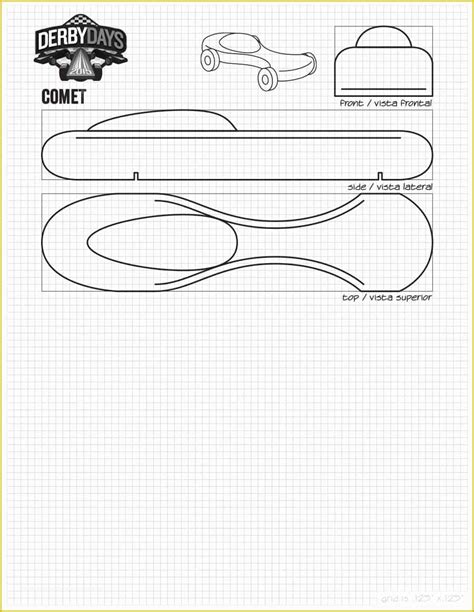 Ghostbusters Pinewood Derby Car Design Template