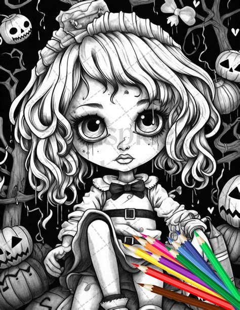 Ghoulish Coloring Pages