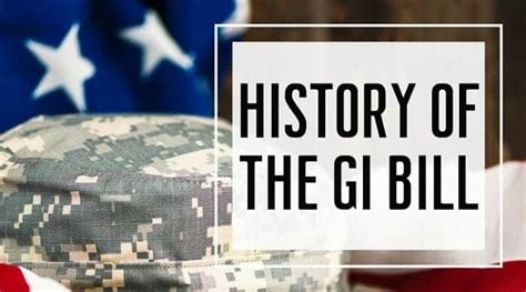 A brief history of the GI Bill