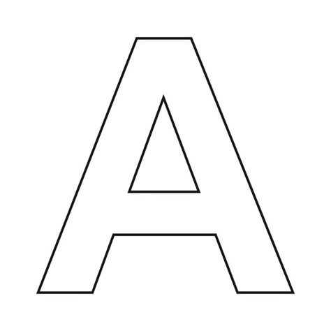 Giant Alphabet Template