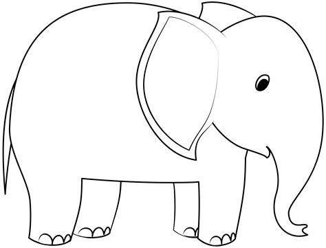 Giant Stuffed Elephant Pattern Template