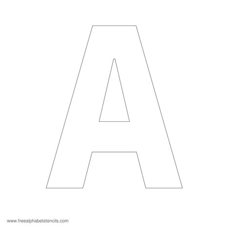 Giant Letters Alphabet Template