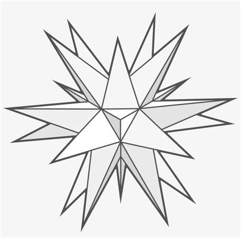 Giant Moravian star template