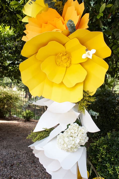 Giant Paper Flowers Arch