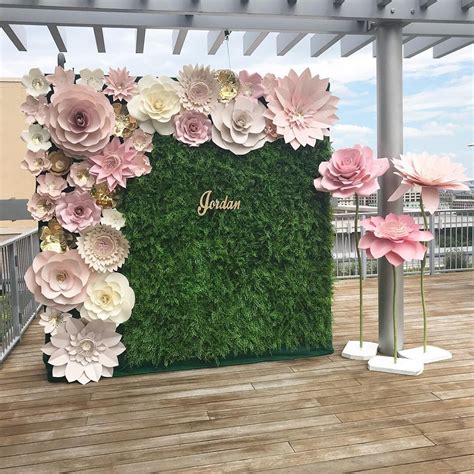 Giant Paper Flowers Backdrop