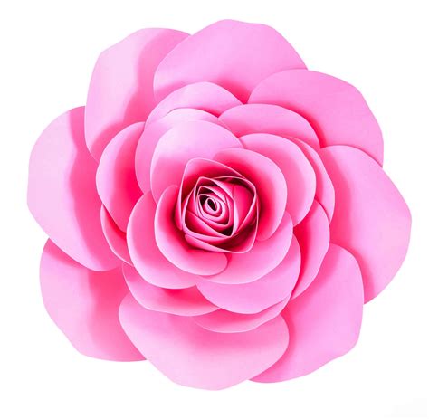 Giant Rose Flower Template