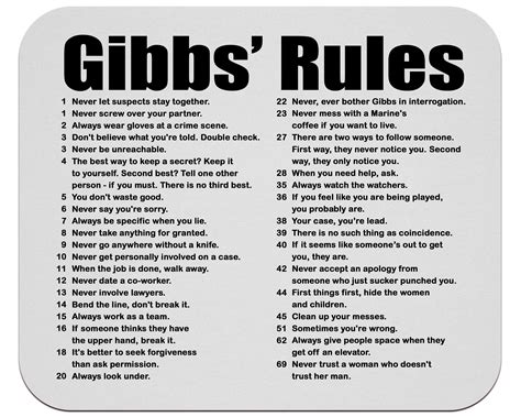 Gibbs NCIS Rules Agent