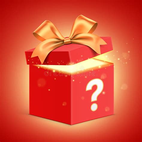 Gift box with a question mark