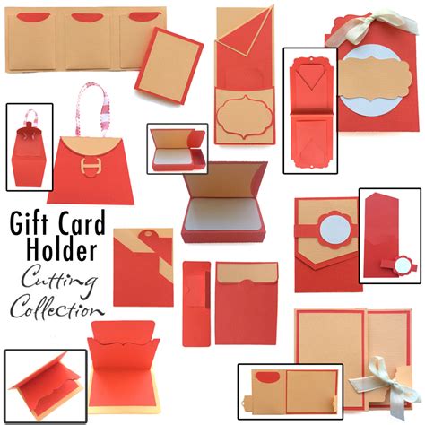 Gift Card Holder Template SVG Design Download