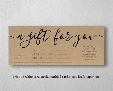 Gift card template 10