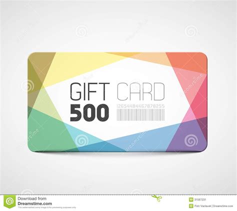 Gift card template Illustrator