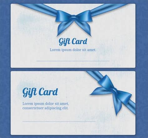 Gift card template Photoshop